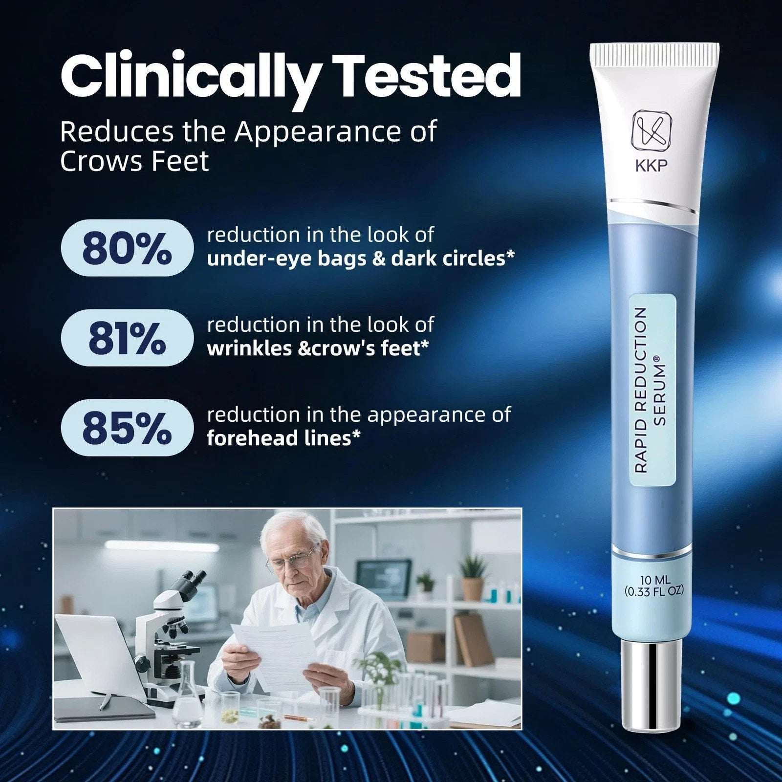 Rapid Reduction Eye Serum Visibly Reduces Under-Eye Bags, Wrinkles, Dark Circles