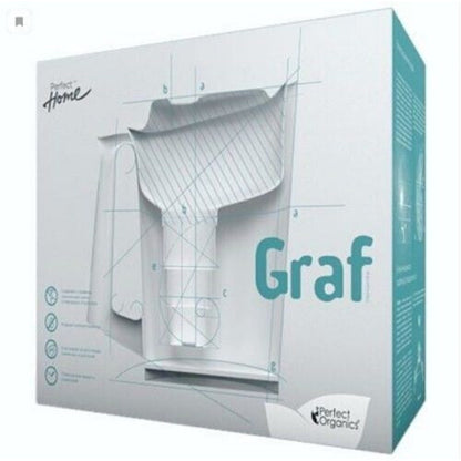 PERFECT ORGANICS GRAF Water Purifier Pitcher Complete w Filter Cartridge -Yellow