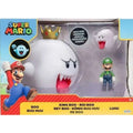 Super Mario Bros Boo, King Boo & Luigi Glow in Dark Set Jakks Pacific Nintendo