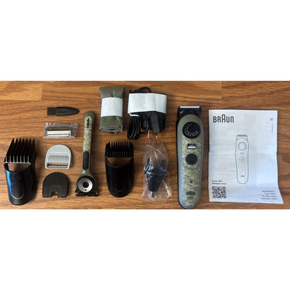 Braun AIO7550 All-in One Series 7 Waterproof Trimmer Kit Camo Edition - NEW OB