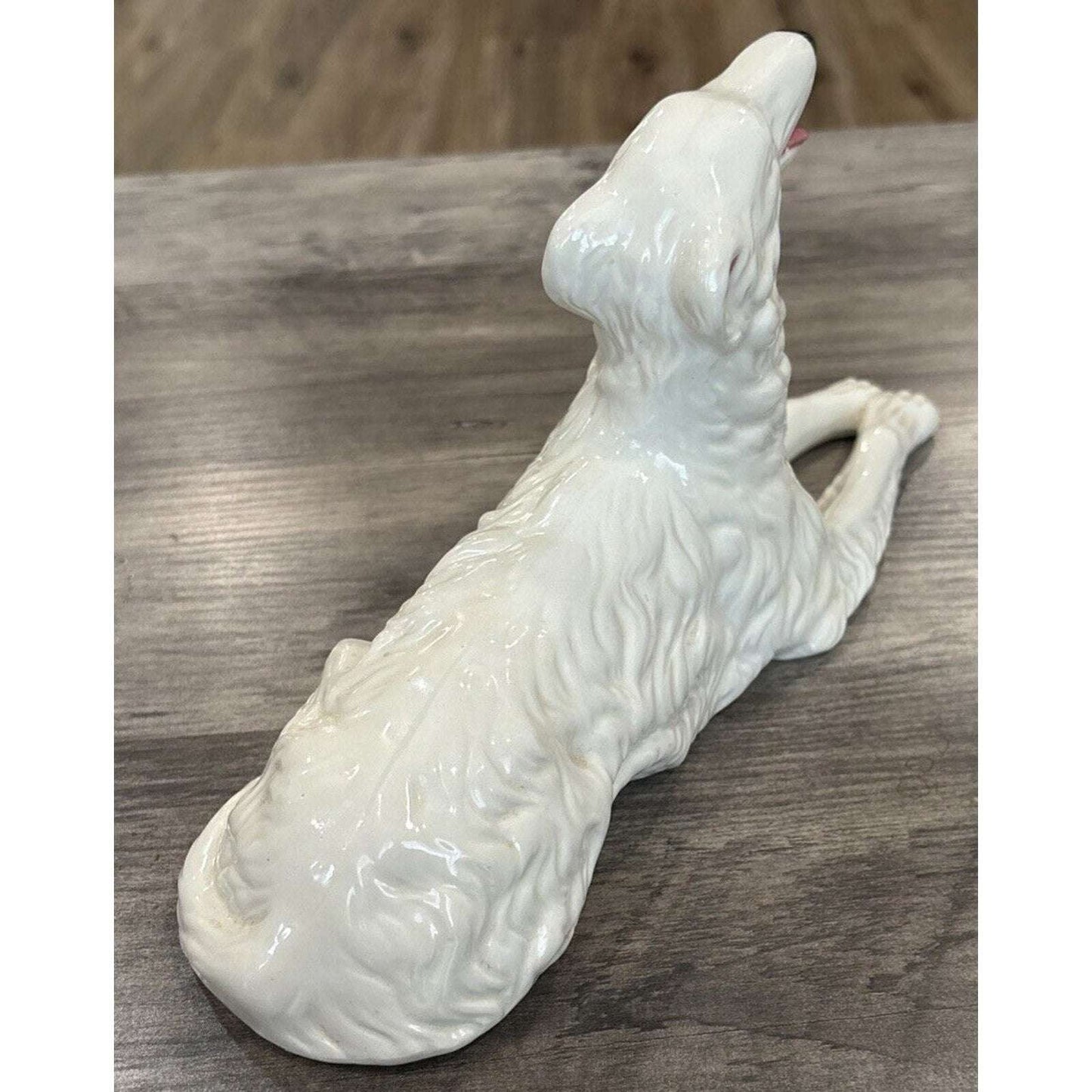 1960 Holland Mold Vintage Hand-Painted Ceramic Large Borzoi Russian Wolfhound