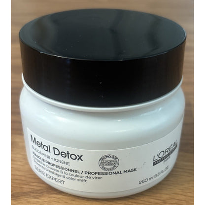 L'Oreal Pro Metal Detox Hair Mask - After Color Prevents Breakage & Color Shift