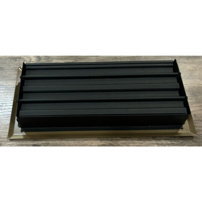 2-Pk 4" X 10" Floor Vent Registers Decorative Heavy Duty Floor Air Covers Bronze