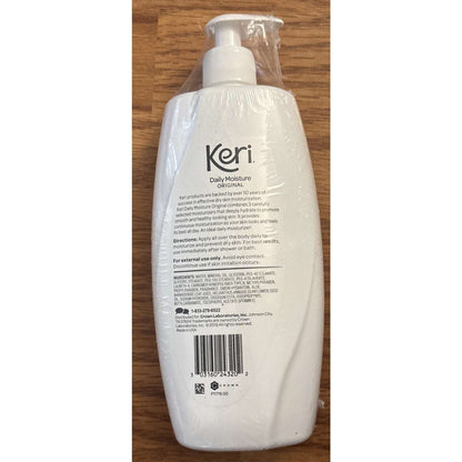 2 Pack Keri Daily Dry Skin Moisture Therapy Original Body Lotion Aloe 20 Oz Pump