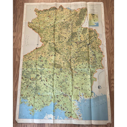 Deutsche Bildkarte, Panoramic Map and Index of Germany's Outstanding Sights