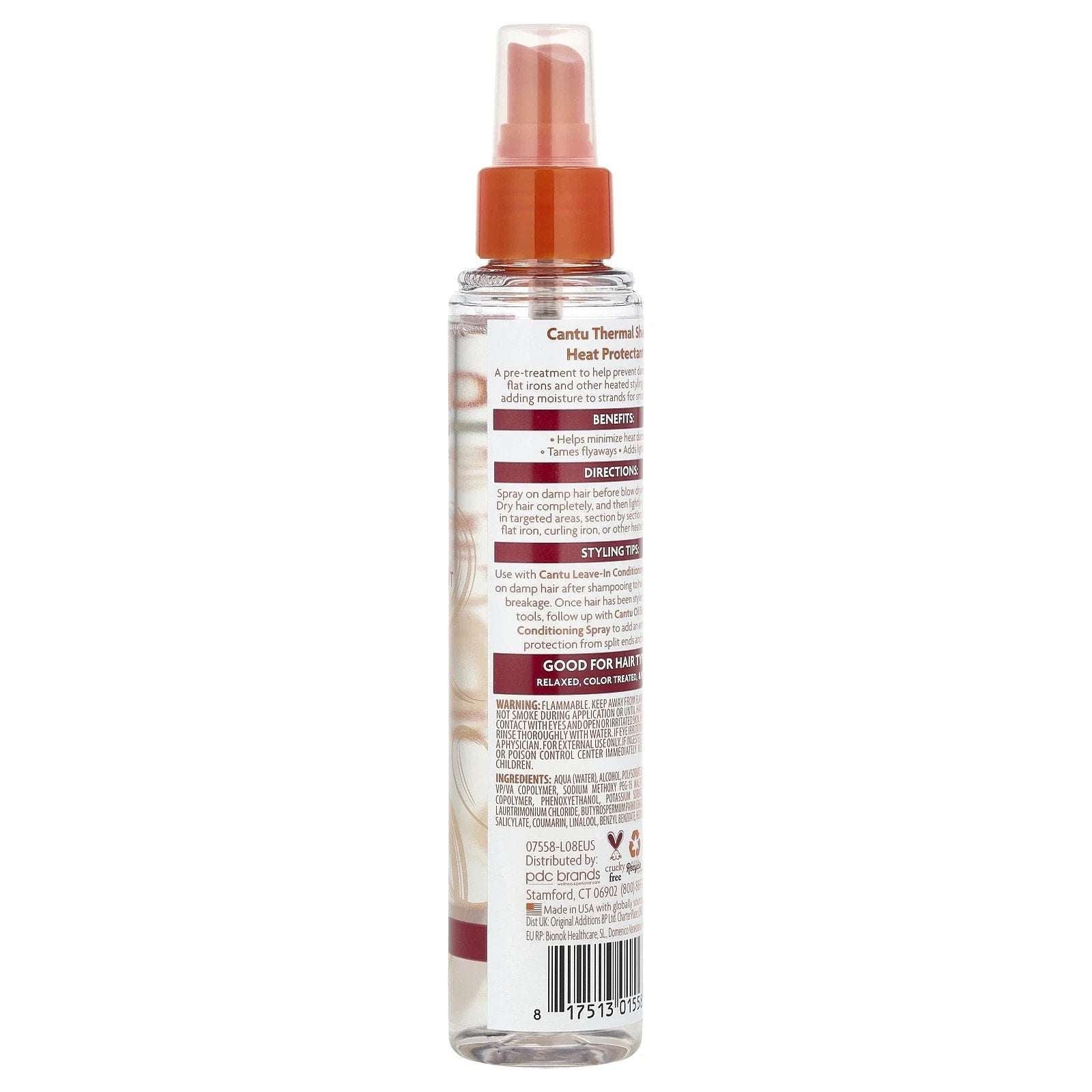 2-PACK CANTU Shea Butter Thermal Shield Hair Heat Protectant, 5.1 fl oz (151 ml)