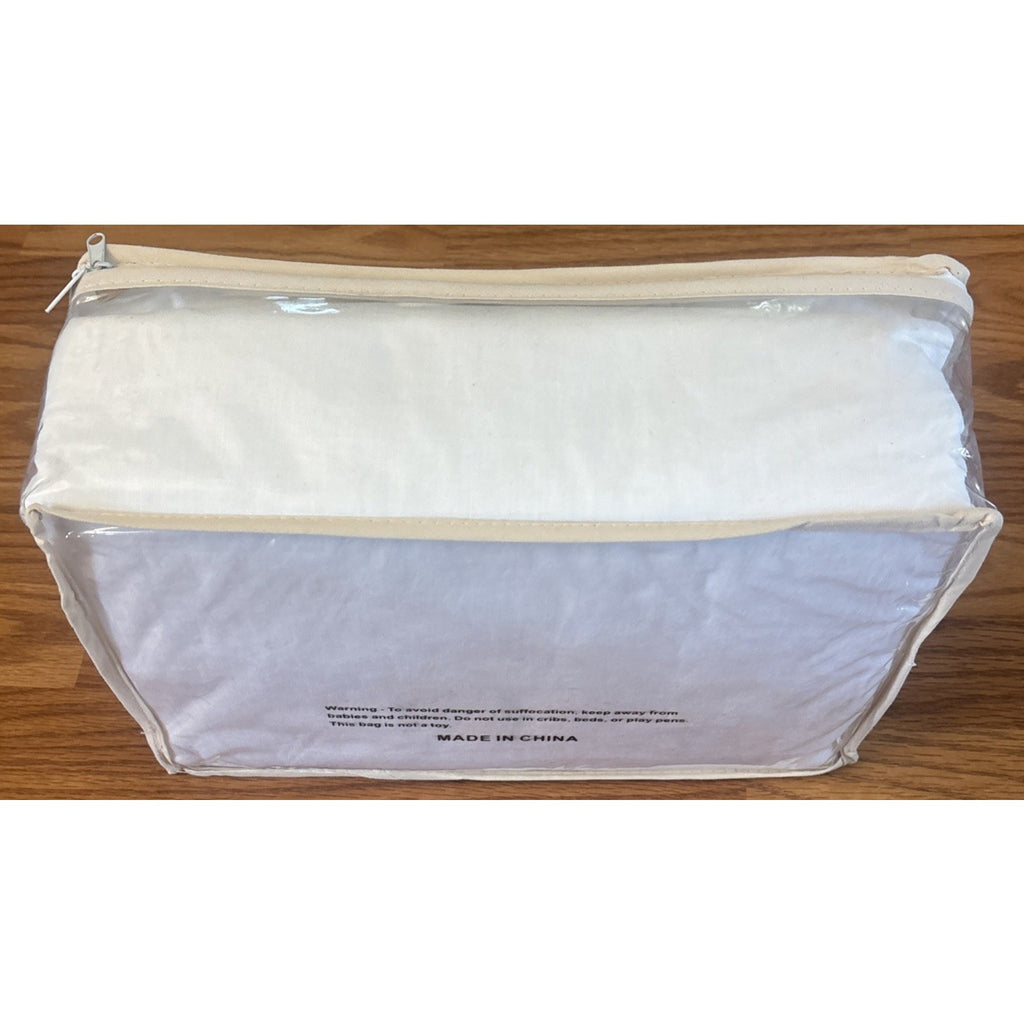 DAPU 100% Natural French Linen Luxury 3PC Duvet Cover Set California King White