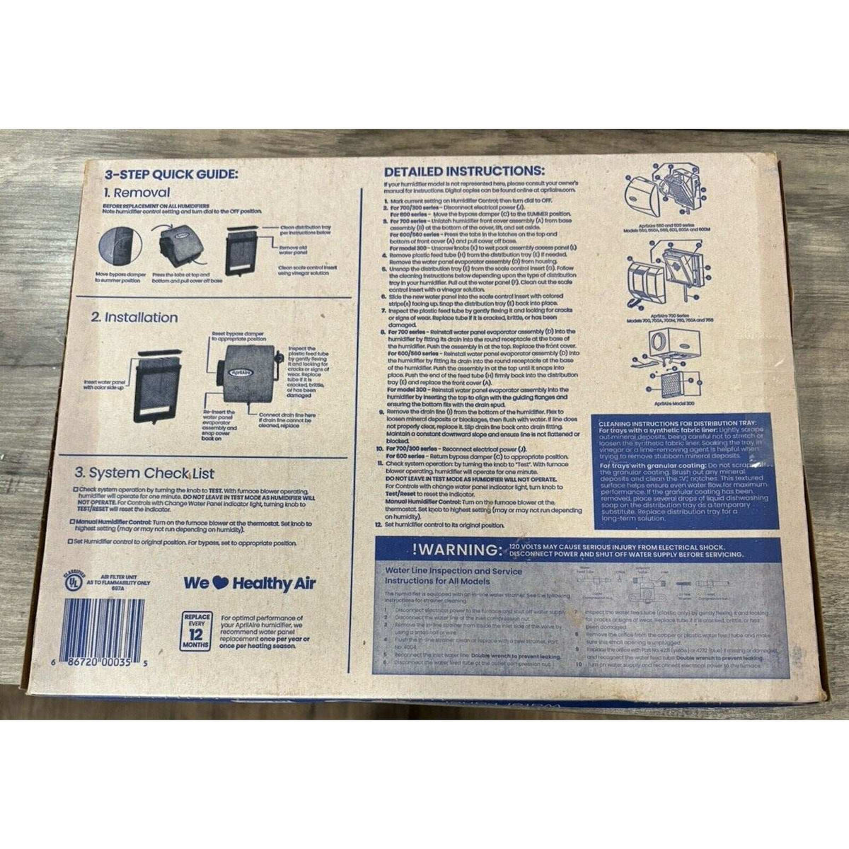 3 OEM Aprilaire 35 Humidifier Water Panel 300 350 360 560 568 600 700 760 768