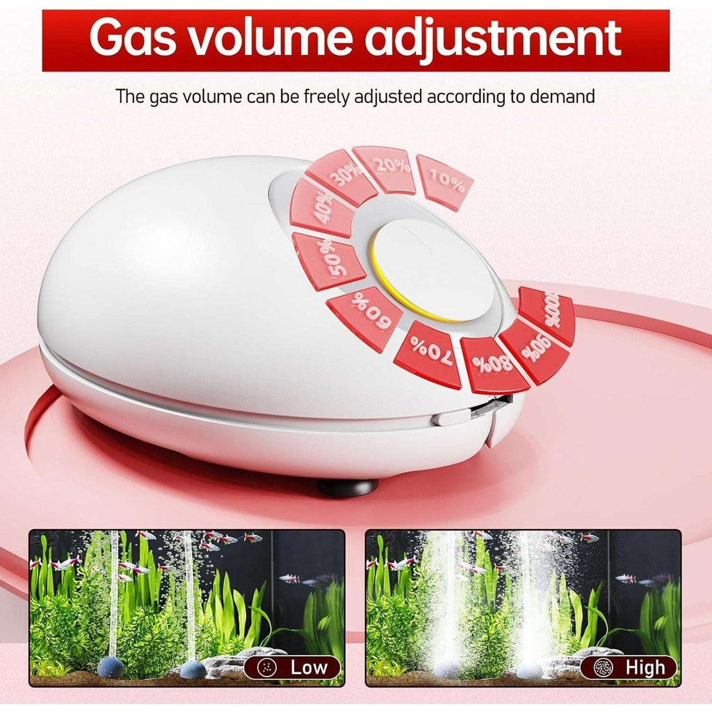 AquaSmith Silent Series Aquarium Air Pump System Aerator w/ Adjustable Airflow