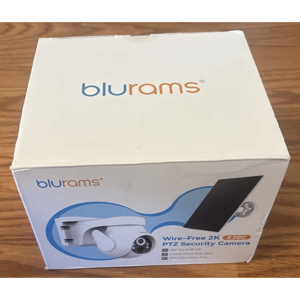 blurams 2K Solar Outdoor Wireless Camera 360° PTZ Security Cam Auto Track Color