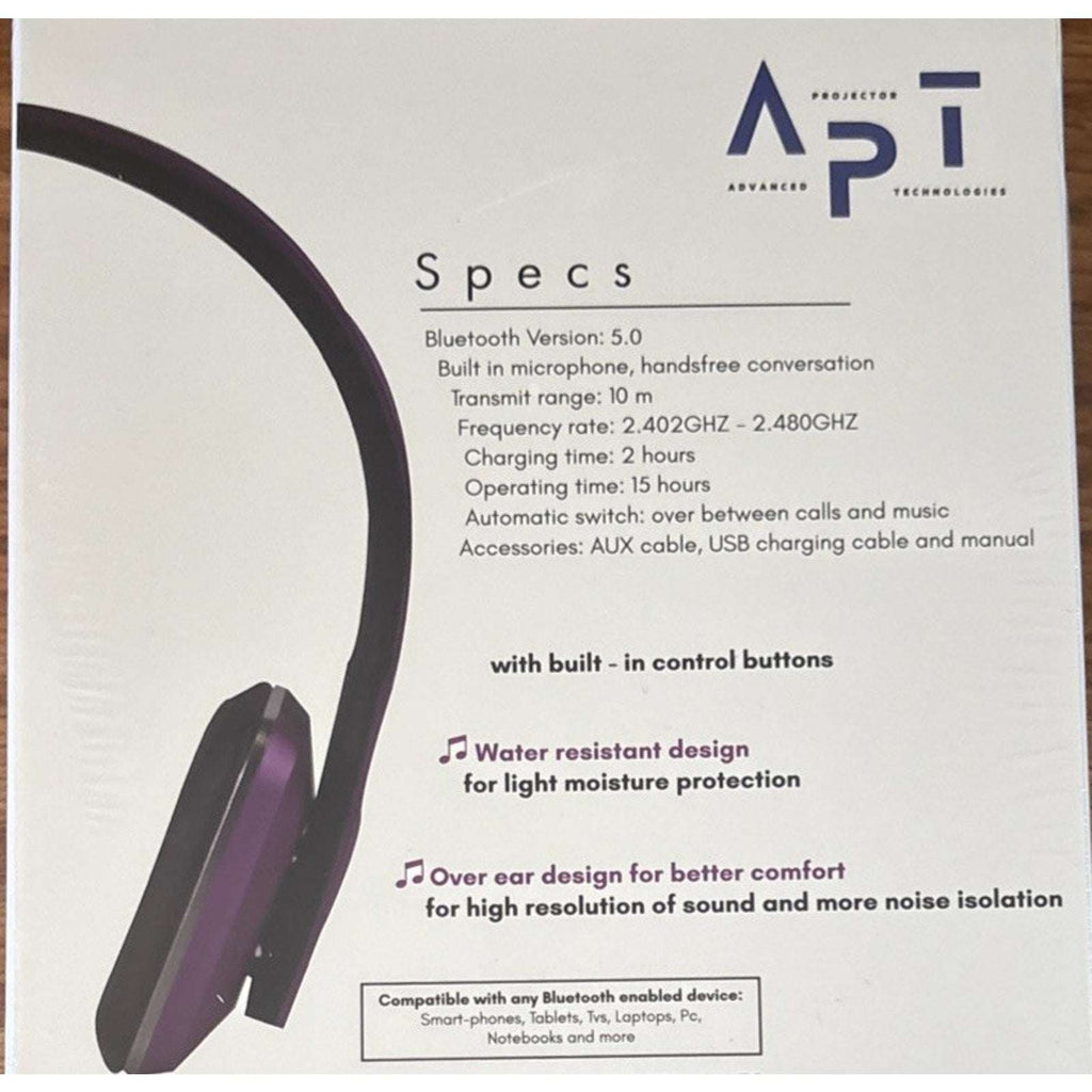 $499 APT Advanced Projector Technologies Wireless Noise Cancelling Headset w Mic