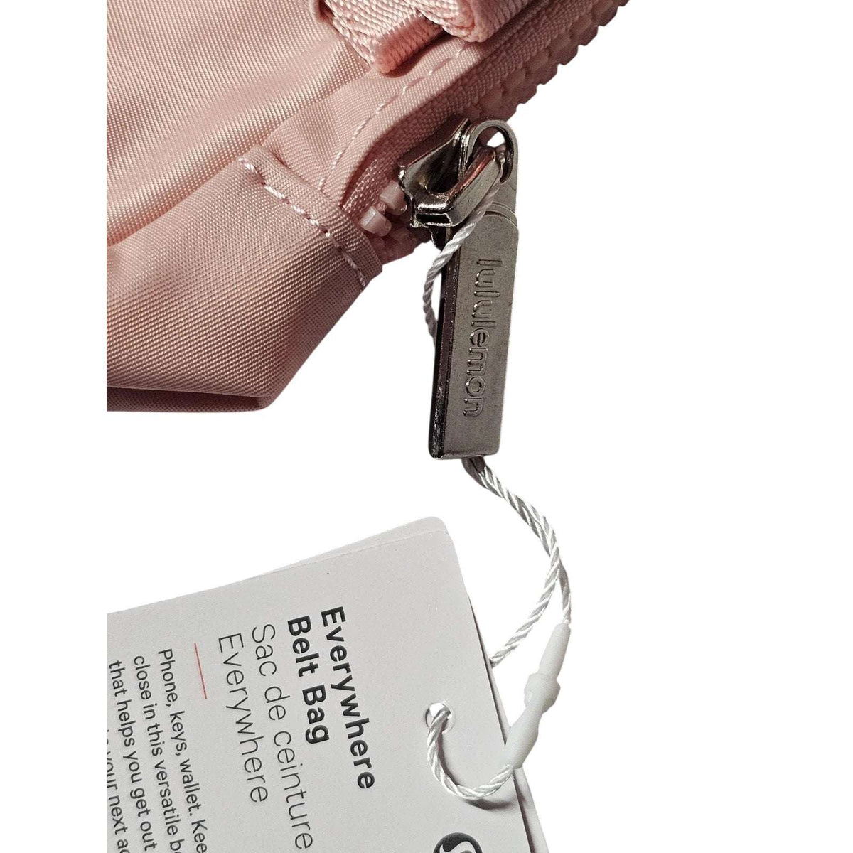 NWT Lululemon Everywhere Wordmark Crossbody Belt Bag Fanny Pack 1L Pink /Silver