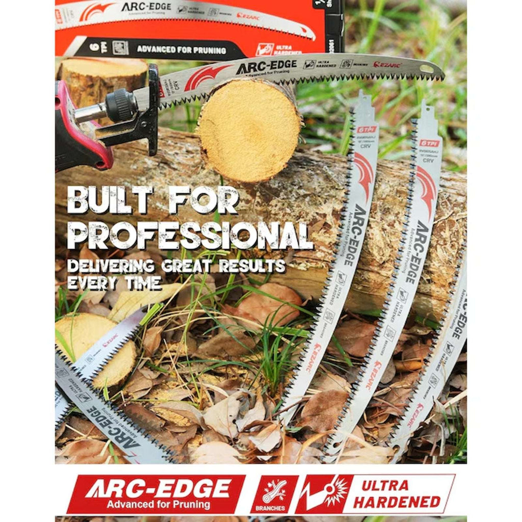 EZARC Japanese Teeth Reciprocating Saw Blade 12" & 15" Set Arc Edge Wood Pruning