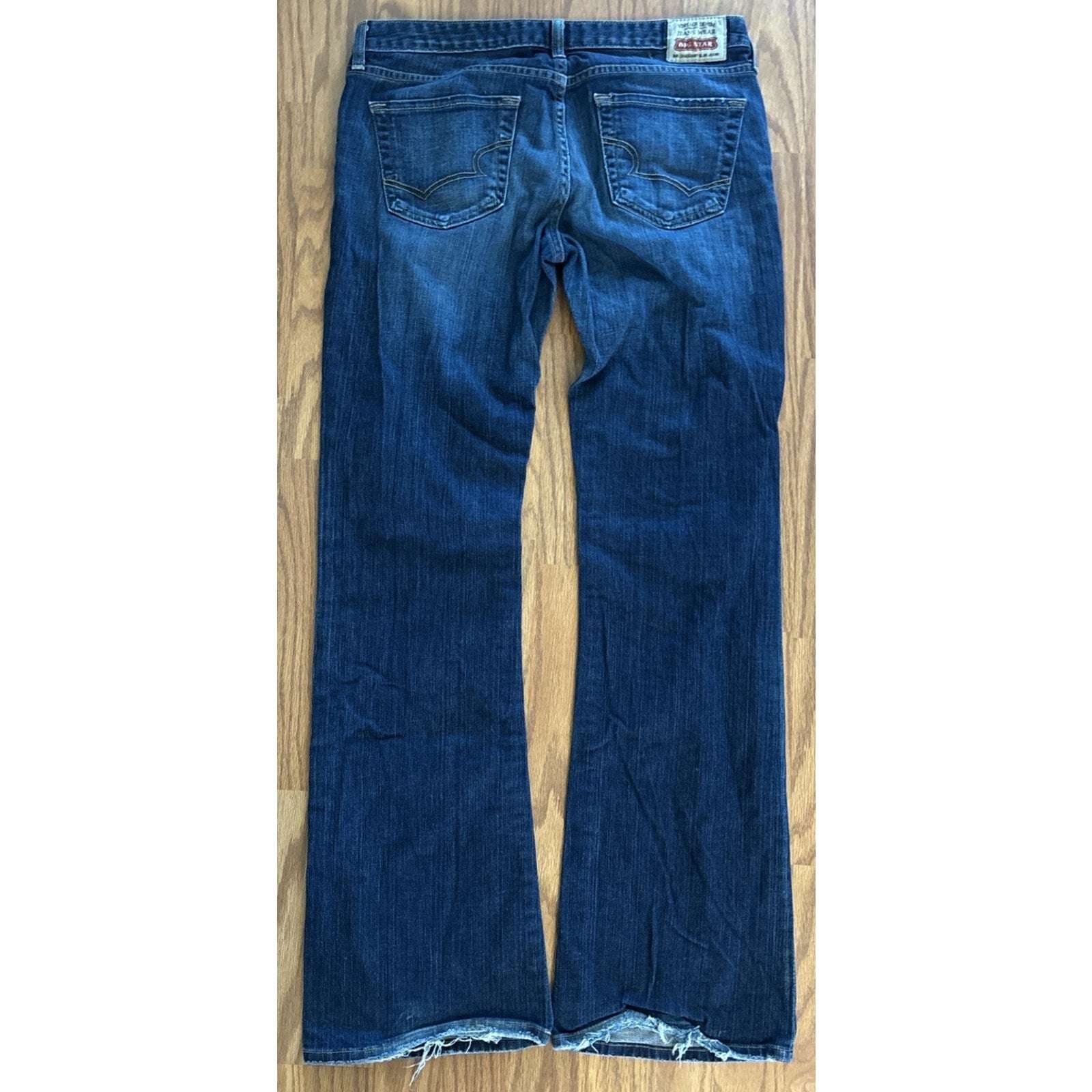 BIG STAR Mia Boot Cut Medium Blue Stretch Denim Jeans Size 31 R