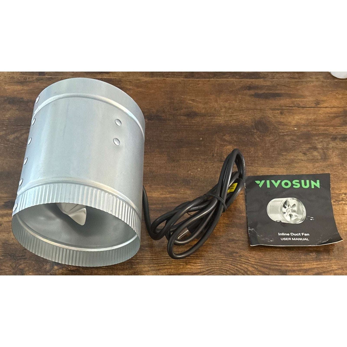VIVOSUN 6in Electric Inline Duct Fan 240CFM, HVAC Exhaust Intake Fan Low Noise