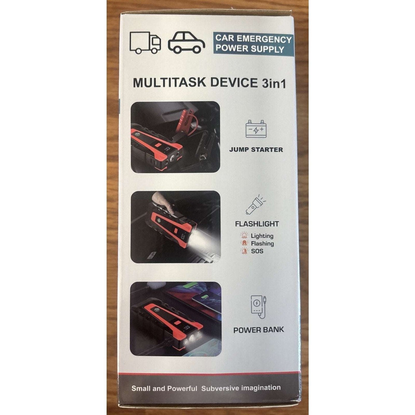 Scatach 3000A 12V Car Battery Jump Starter, Jumper Cable, Flashlight & Powerbank