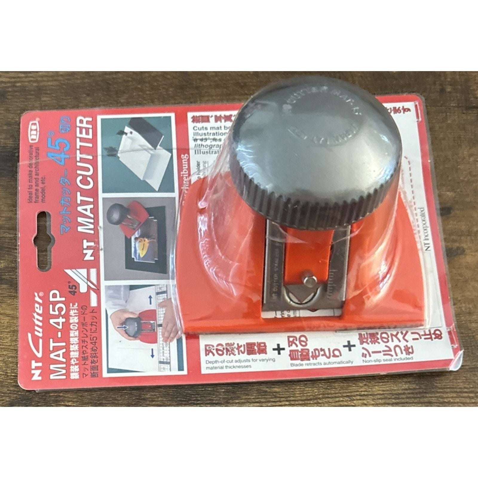 NT Professional 45° Bevel Mat Board Cutter MAT-45P Aluminum Die-Cast Grip Japan