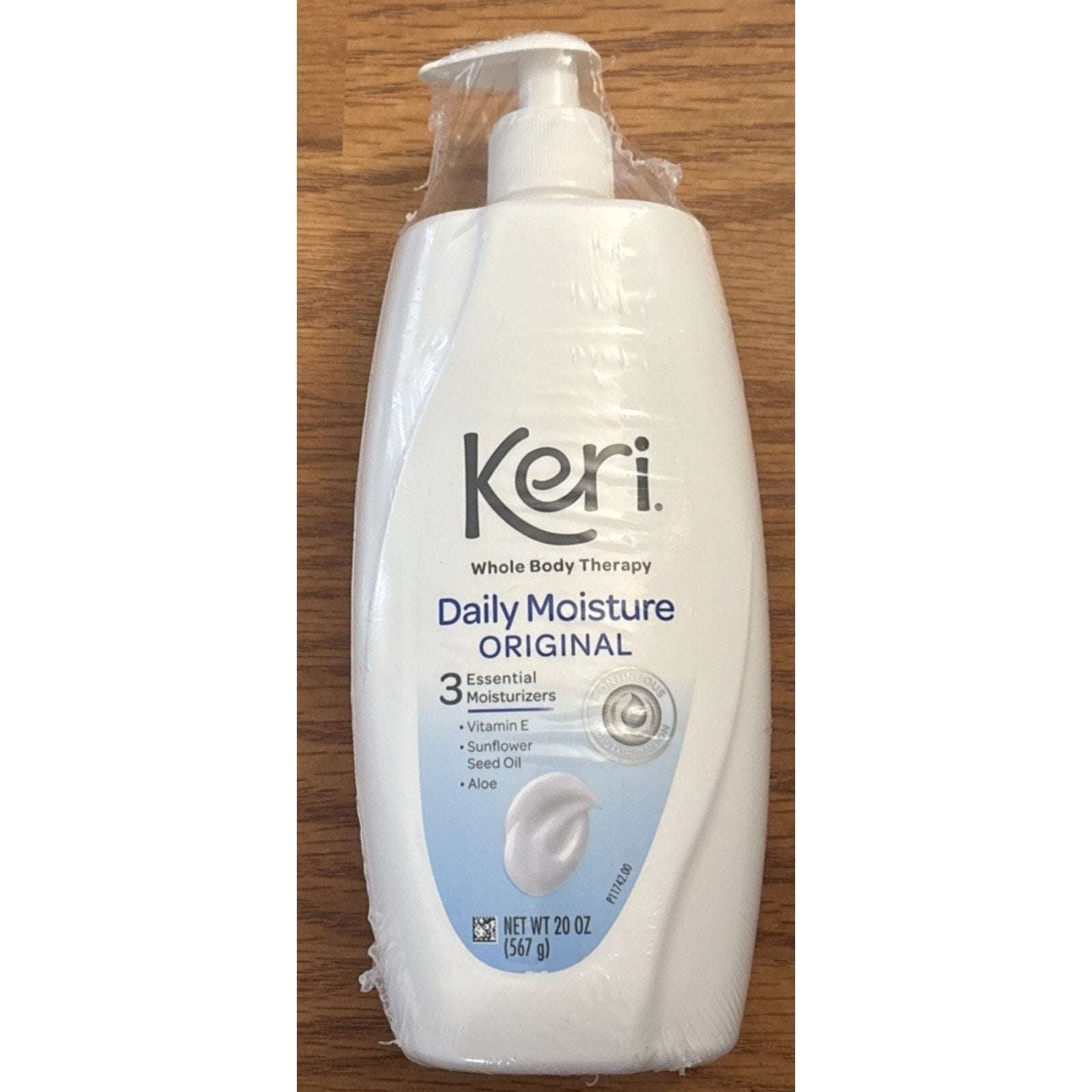 3 Pack Keri Daily Skin Moisturizer Original Body Lotion Aloe 20oz with Pump