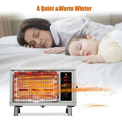 ETL Portable Fast Radiant Heater RH02 1500/1250W Tip-Over Cutoff Overheat Protec