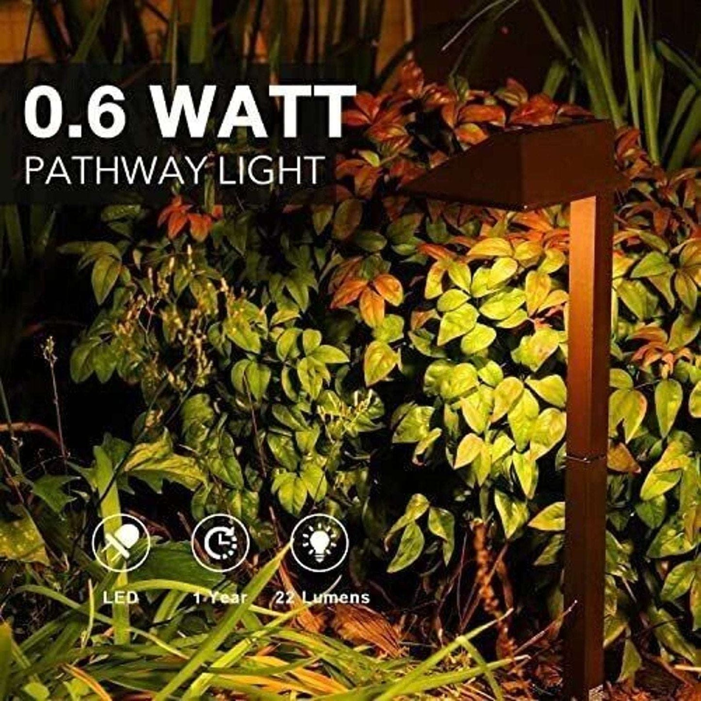 GOODSMANN Low Voltage Landscape Pathway Light 0.6W LED Sidewalk Light