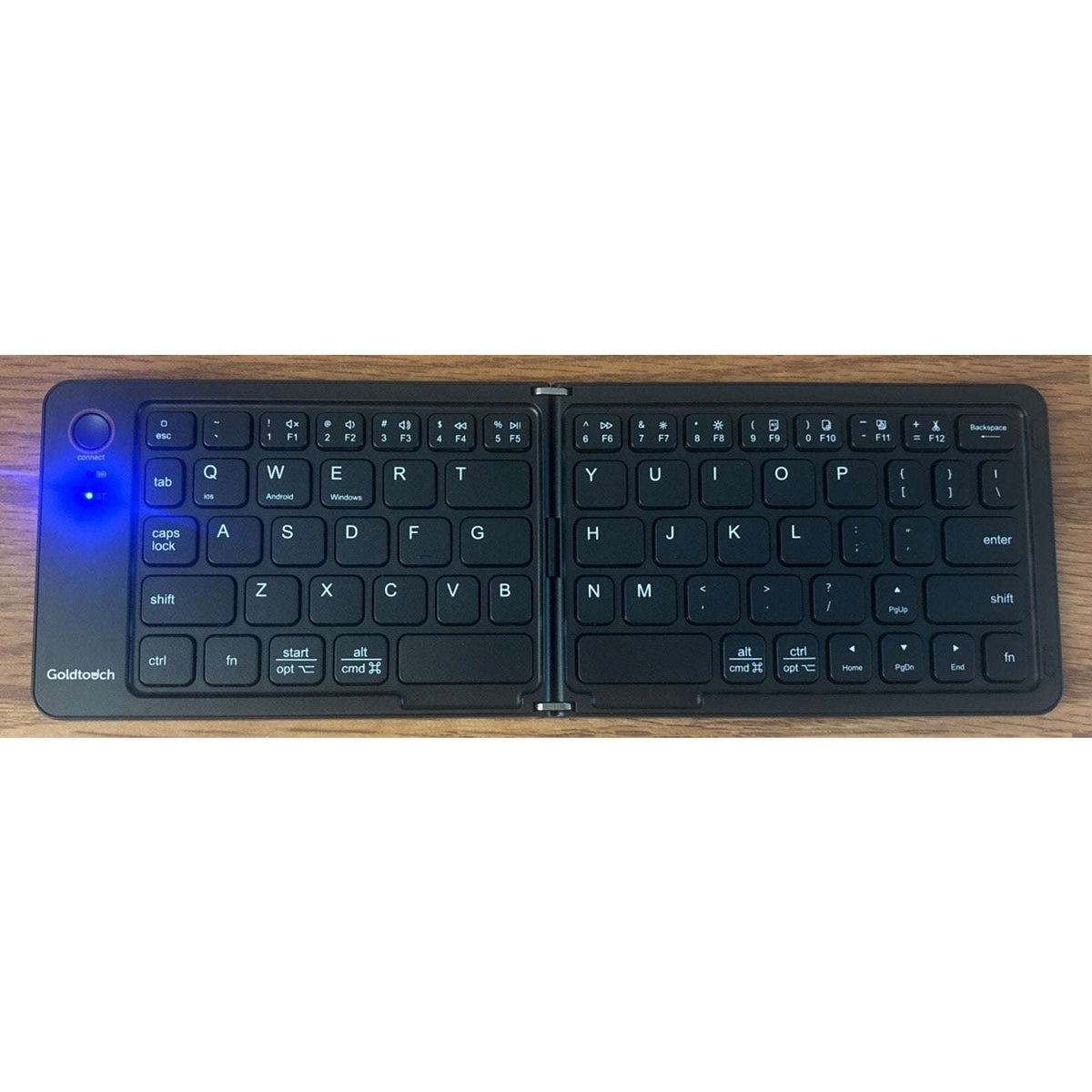 Goldtouch Peapod Mini Bluetooth Folding Mobile Keyboard for iOS Android Windows