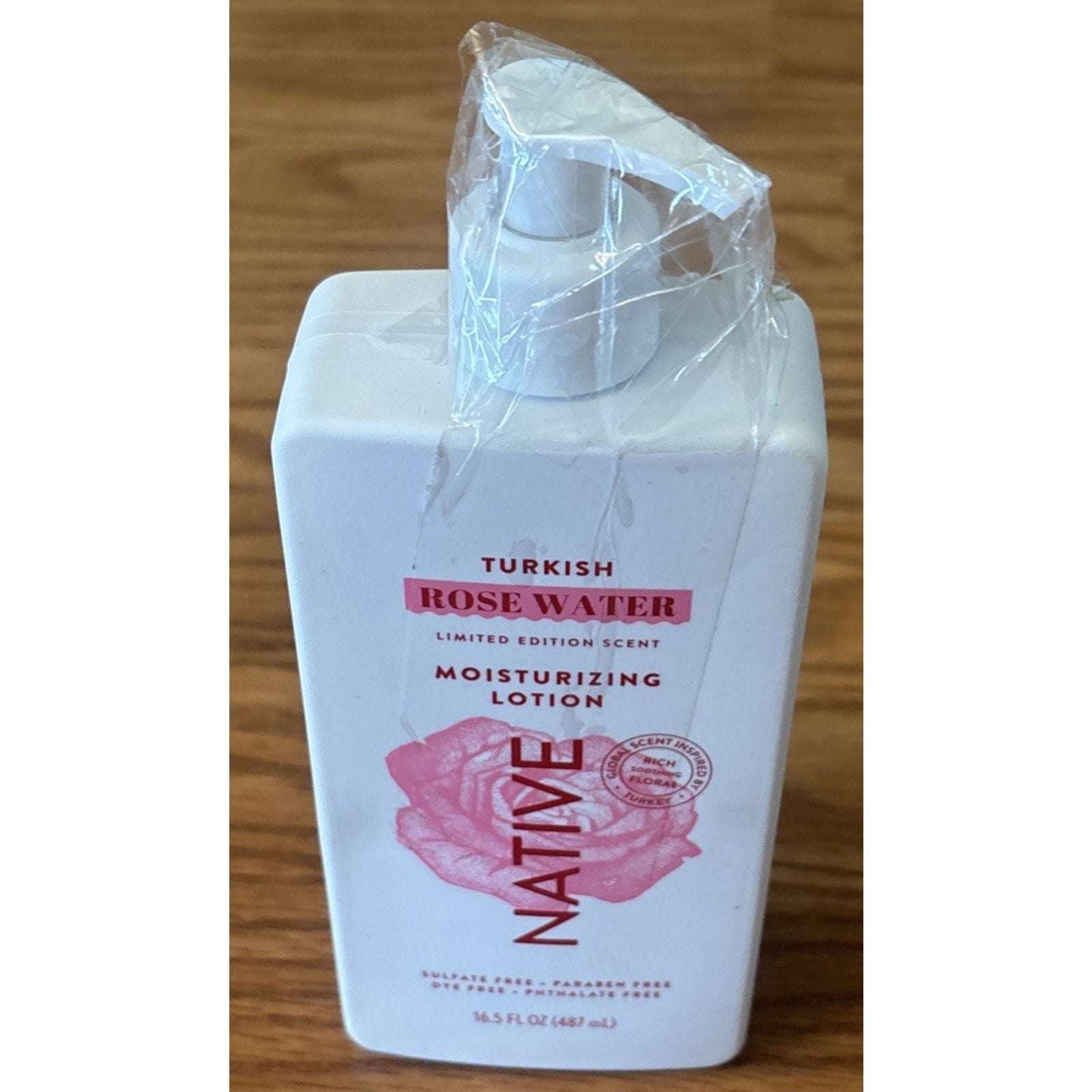 Native Turkish Rose Water Limited Edition Moisturizing Lotion - 16.5 fl oz - NEW