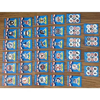 67Pcs 1989 Fleer Baseball Team Logo Stickers Complete Set of 26 MLB Teams +Small