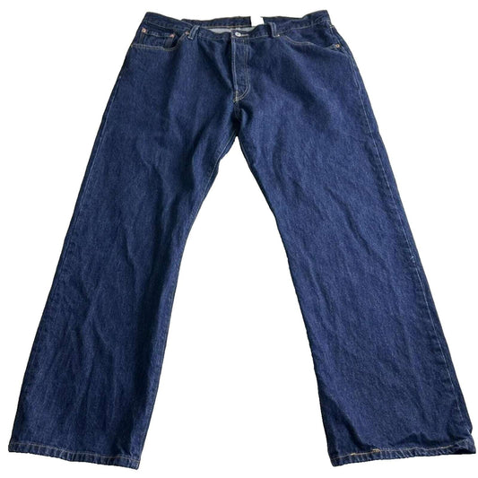 501 Levi's Straight Leg Button Fly Jeans Men's Size 42 x 32 Medium Wash Blue