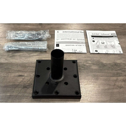 Titan Wood Post Anchor Kit 4" X 4" w/ Mounting Hardware Any Surface Low Profile