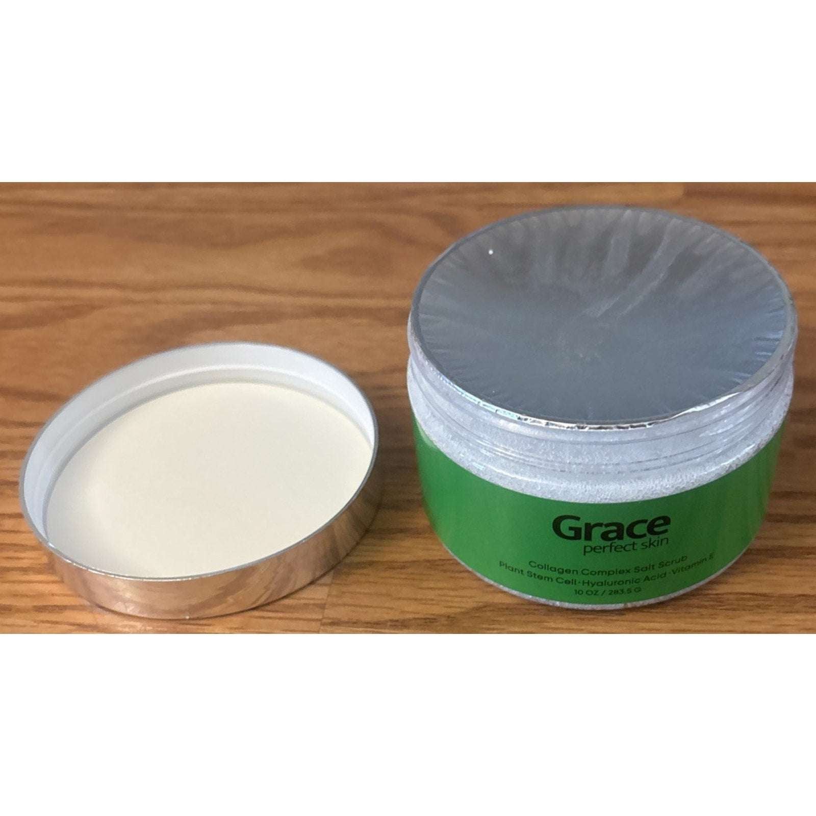 GRACE Perfect Skin Collagen Complex Salt Scrub Plant Stem Cell Hyaluronic Acid