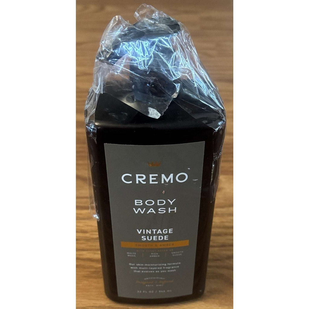 Cremo Vintage Suede Smooth & Amber Moisturizing Body Wash for Men, 32 FL Oz