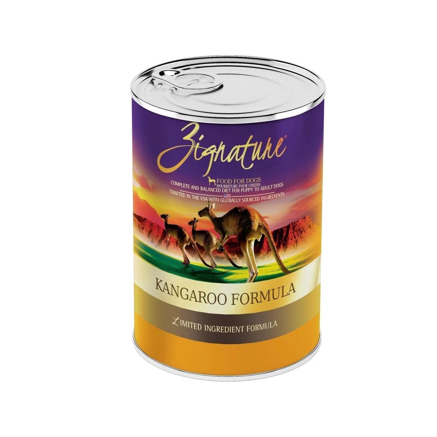 Zignature Kangaroo Limited Ingredient Formula Wet Dog Food 13oz, CASE OF 12