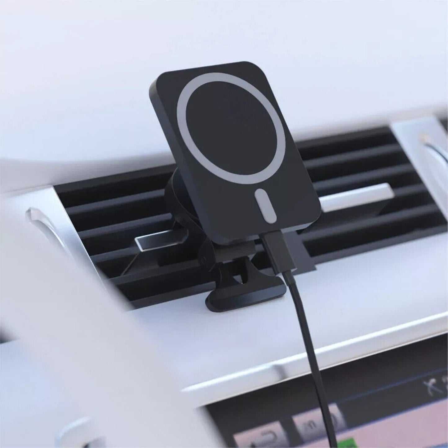 Magnetic Wireless Charger for MagSafe Car Vent Mount 7.5w - 15w - Just Wireless