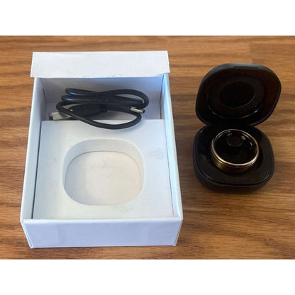 Smart Ring 3 w/ Charging Case Health Sleep Tracker w APP Waterproof Size 10 GOLD