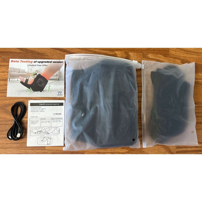 Foot Renew Ankle and Foot Massager Cordless 3-Level Vibration & Heat & Extenders