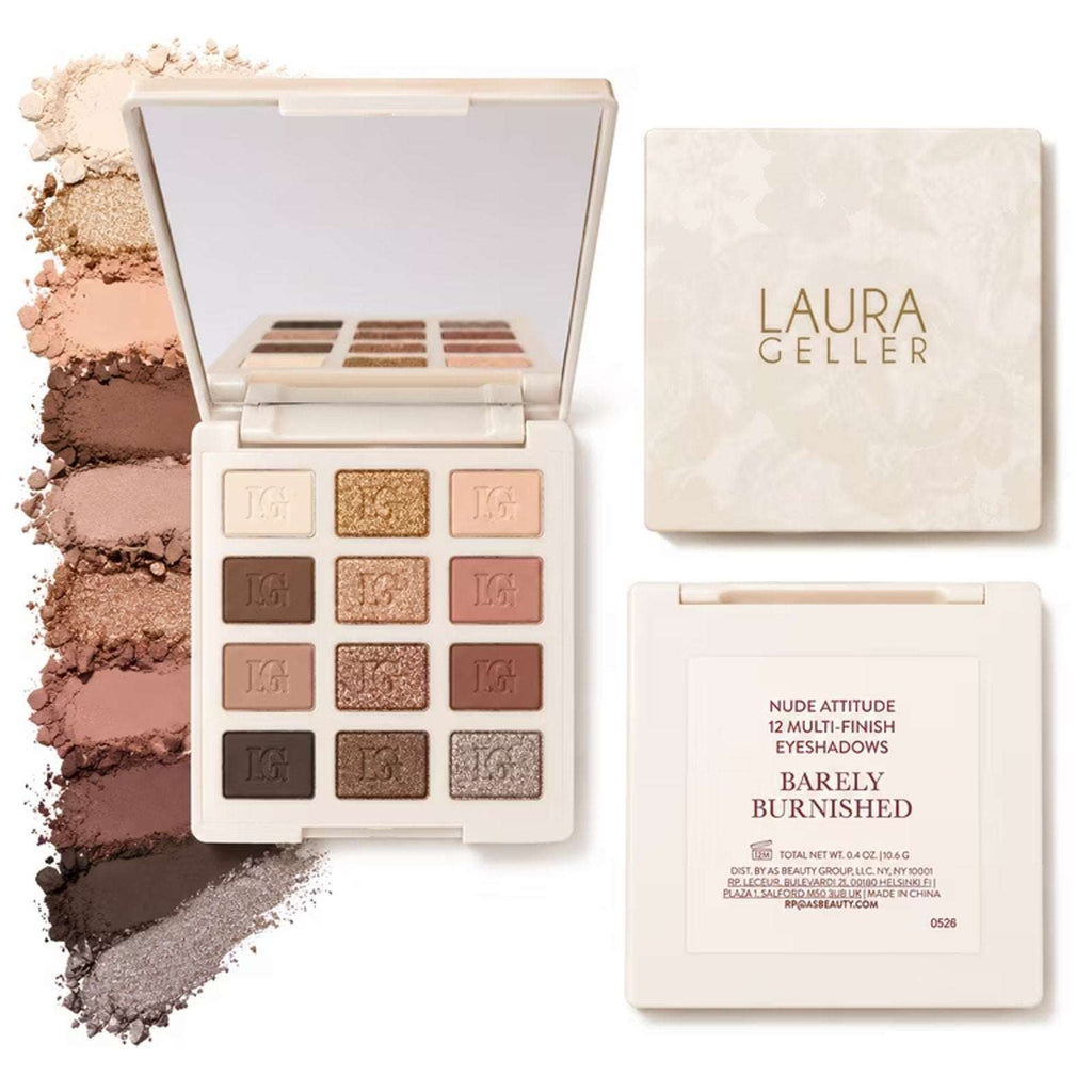 Laura Geller Nude Attitude 12 Eyeshadow Palette Barely Burnished NIB Sealed