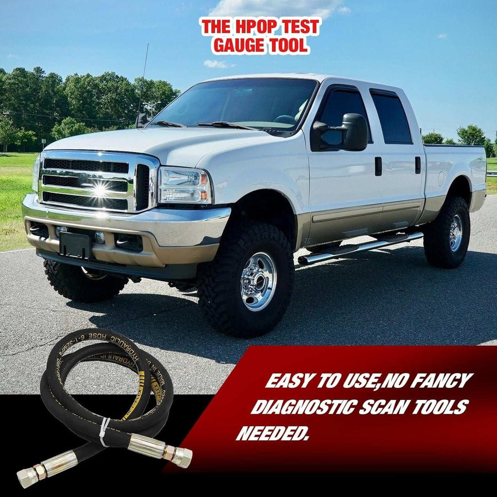 Ford F250 F350 6.0L & 7.3L Powerstroke 6000PSI Fuel Pressure Test Kit Hpop Gauge