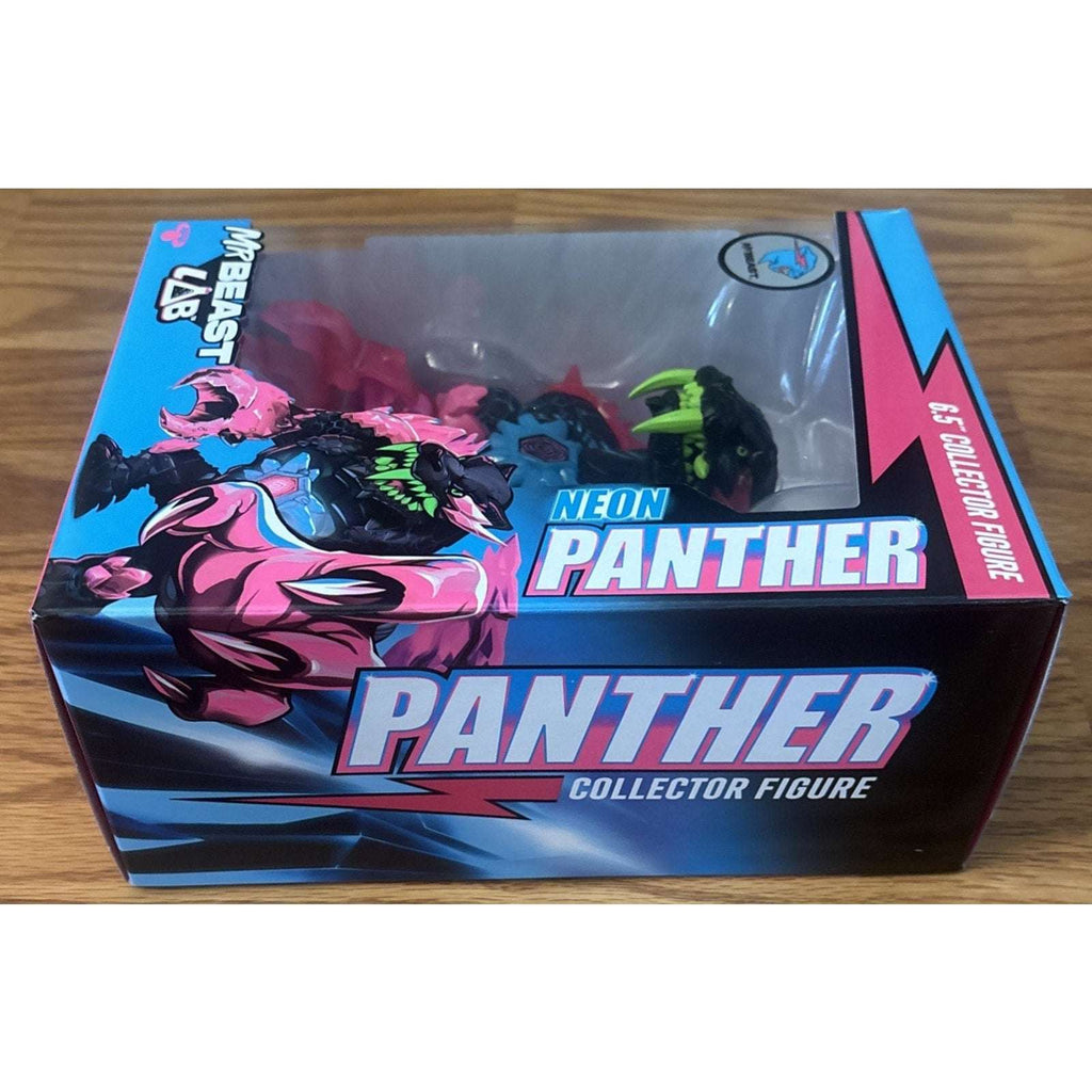 MrBeast Mr Beast Lab 6.5" Neon PANTHER COLLECTOR FIGURE NEW!