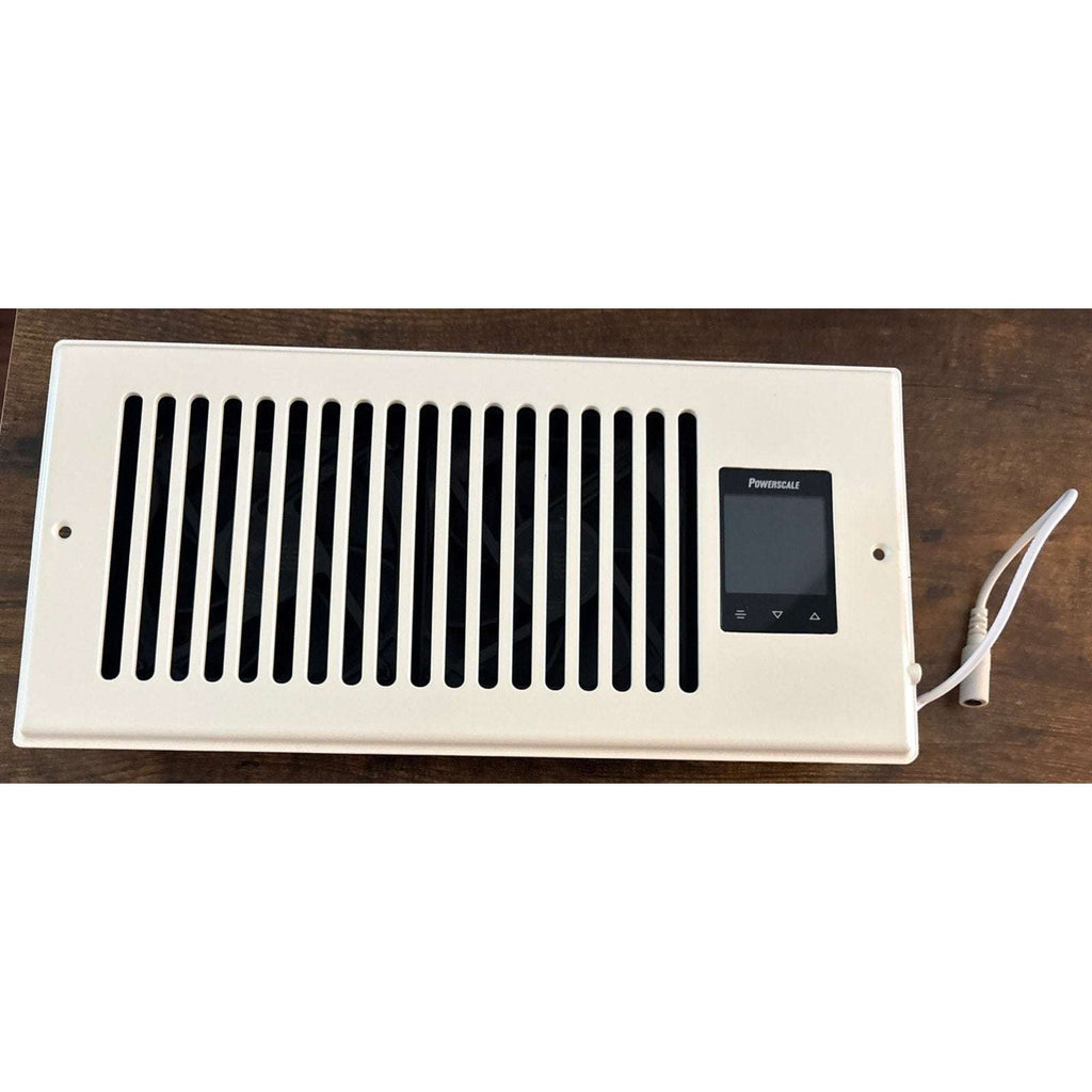 4"X10" Smart Vent Air Booster Register Fan 9-Speeds Thermostat & Humidity Sensor