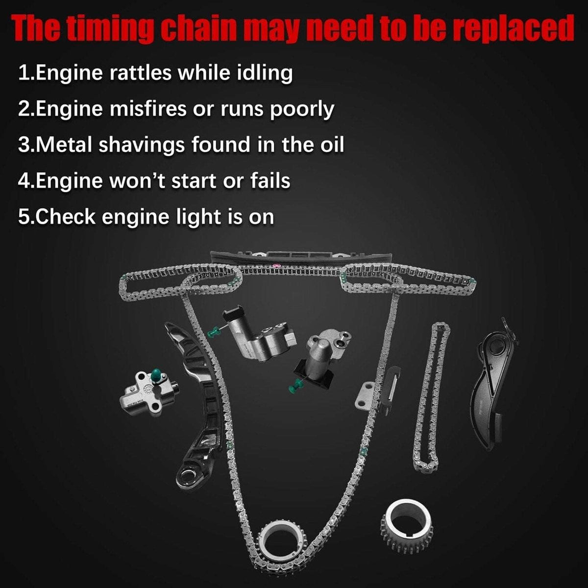 Timing Chain Kit Fits Nissan Pathfinder VQ35DD Infiniti QX60 3.5L V6 2017-2024