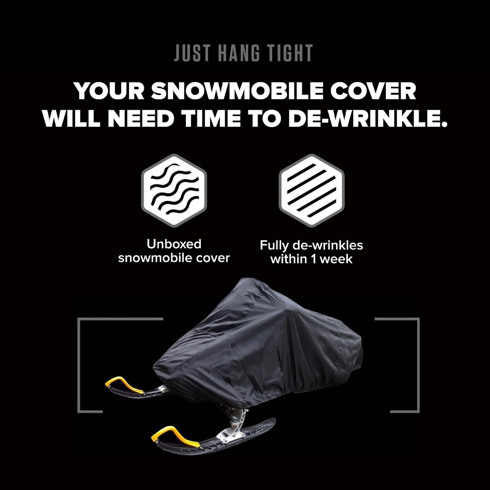 Budge Sportsman Snowmobile Cover, All-Weather Heavy-Duty Protection 130*51*48