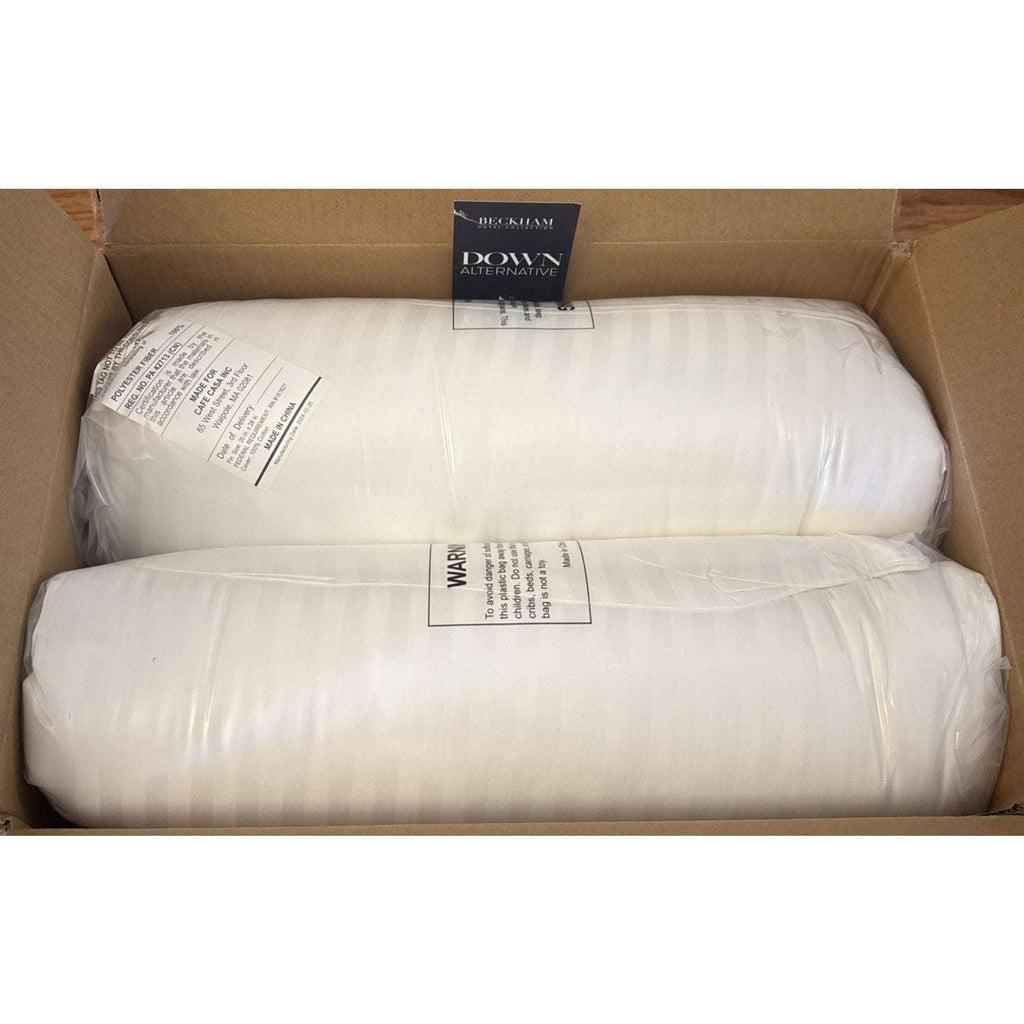 Beckham Hotel Collection Down Alternative Bed Pillows 2 Pack Queen Size White