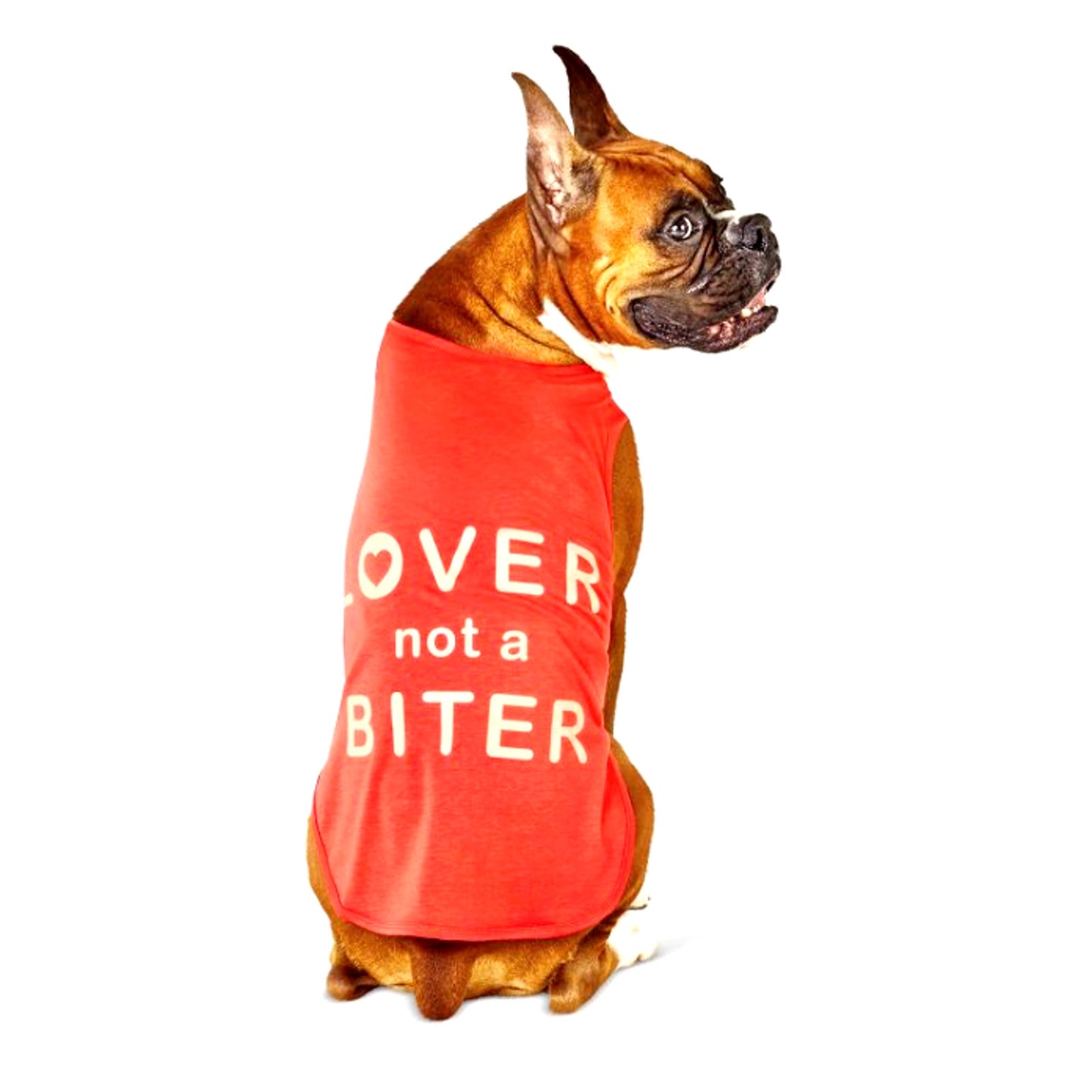 "Lover not a Biter" Tank Top Pet Dog Apparel Size XL X-Large NEW Boots & Barkley