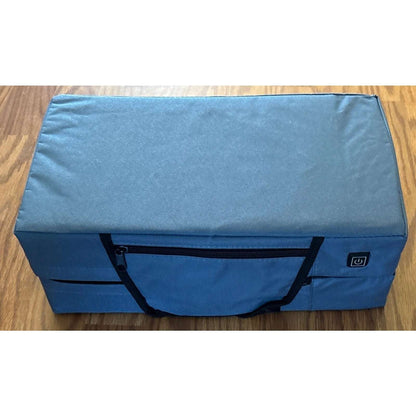 Extra Wide Heated Stadium Seat Cushion Foldable Portable Bleacher 3 Heat Setting