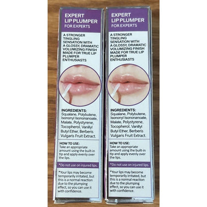 Page Vine Expert Clear Gloss Lip Plumper Exfoliating Lip Oil Exp 11/2030