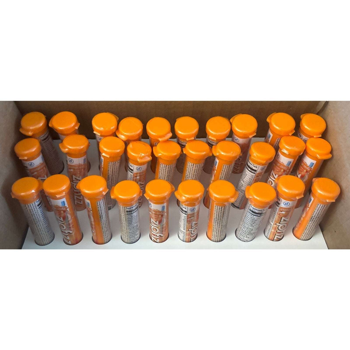 NEW Zipfizz Multi-Vitamin B12 Energy Electrolyte Drink Mix, 30 Tubes Orange Soda