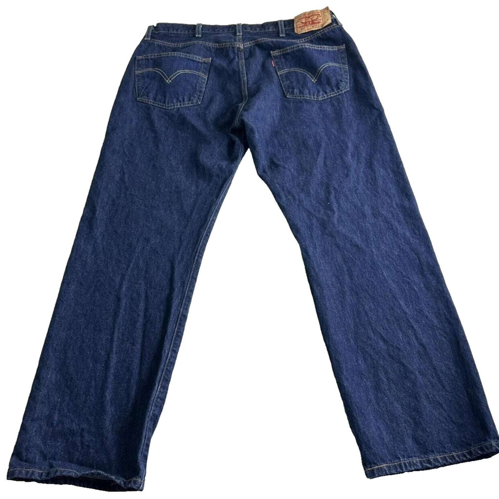 501 Levi's Straight Leg Button Fly Jeans Men's Size 42 x 32 Medium Wash Blue