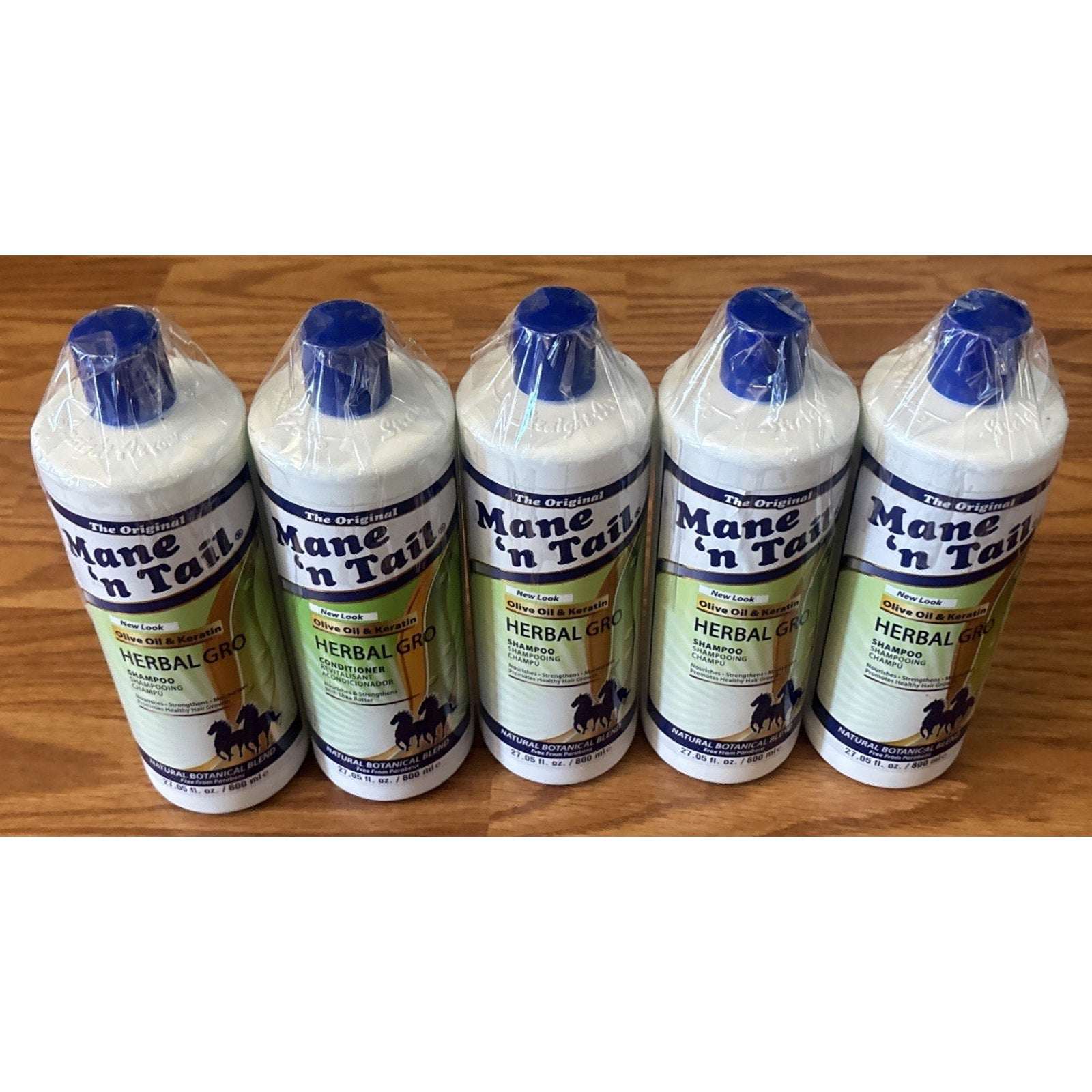 5-Pack Mane 'n Tail HERBAL GRO SHAMPOO with OLIVE OIL & KERATIN 27.05 fl oz