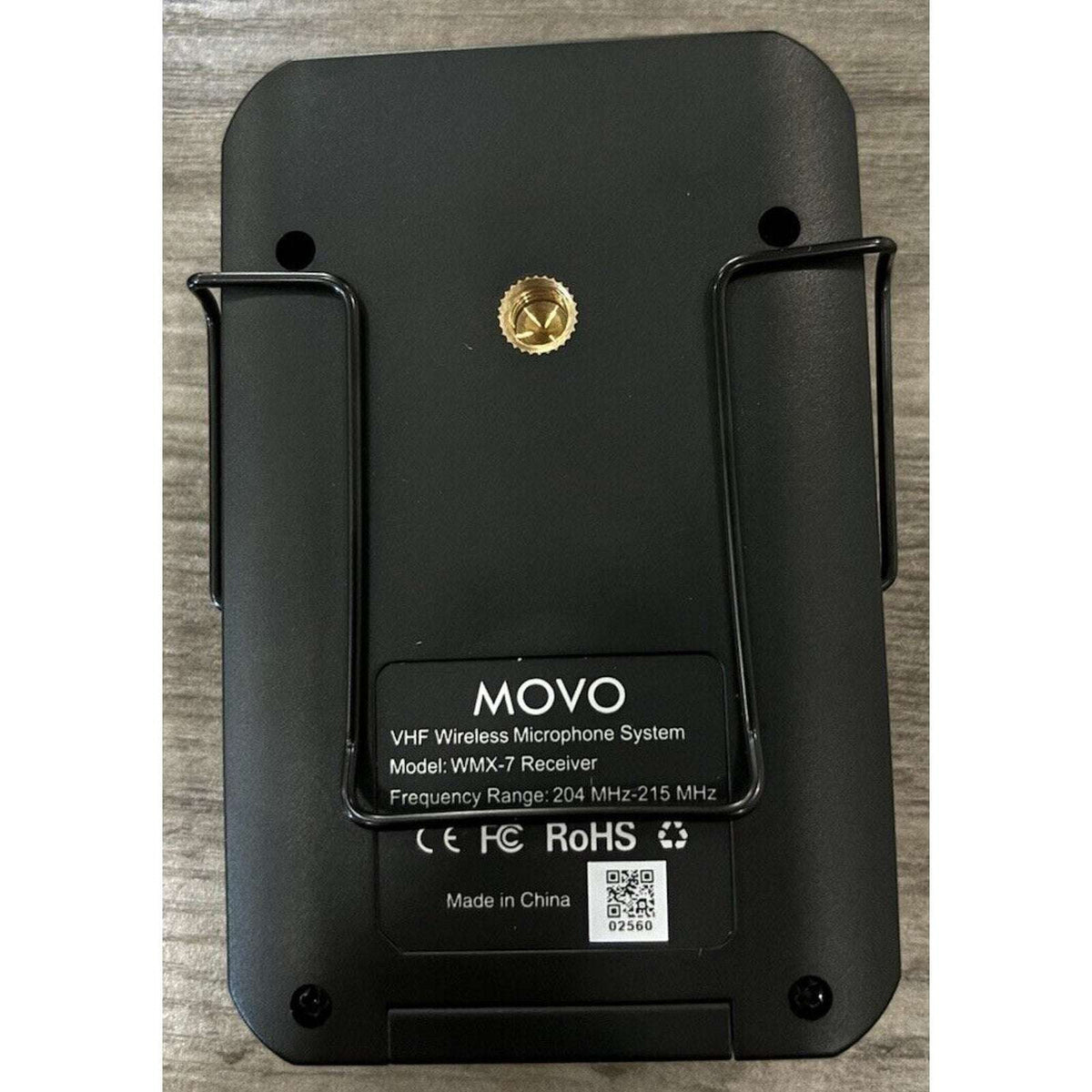 Movo 12-Channel VHF Wireless Receiver for WMX-7 Microphone System WMX-7-RX