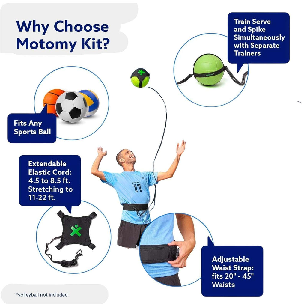 Volleyball Training Aid MasterKit VolleyPal Solo Trainer - Serve, Spike & Set